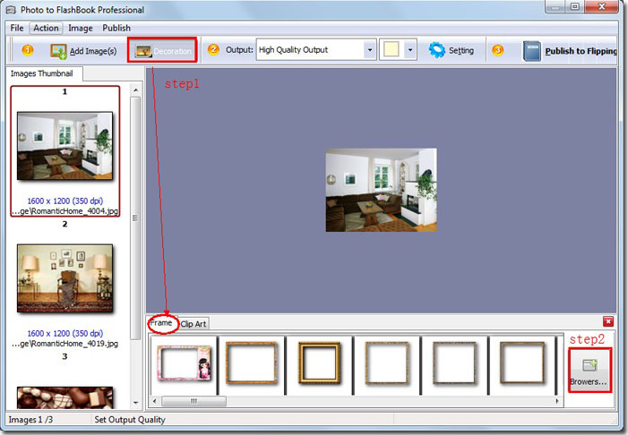 import a photo frame