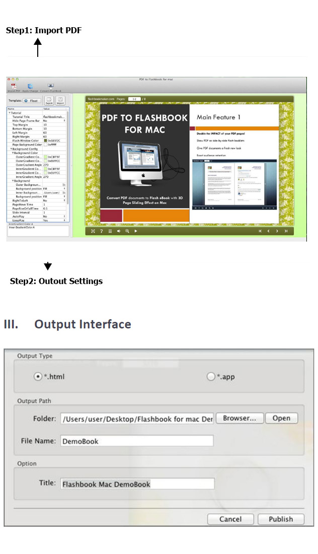 PDF to FlashBook Lite for MAC 2.6.3 full